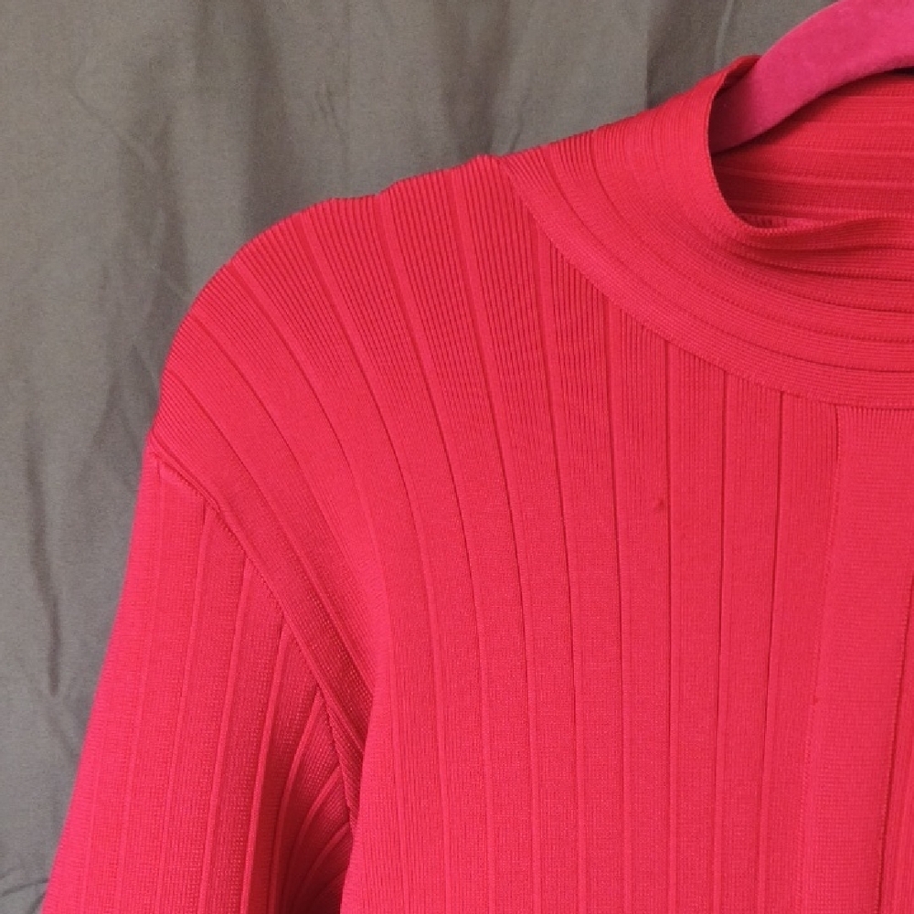 VENUS Vibrant Pink Long Sleeve Dress - Picture 6 of 16